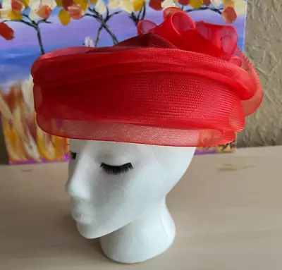 SONNI Of San Francisco Formal Hat Red Hat Vintage • $28.95