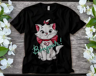 Disney Aristocats Marie Bonjour T-Shirt Unisex T Shirt Adult Shirt T-shirt 8753 • $22.99