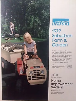 Montgomery Ward 1979 Farm Catalog Color Lawn Garden Tiller Tractor Saws Gilson • $124.99