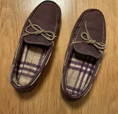 Women's L.L. Bean Leather Flannel Lined Slippers Size 8M • $35