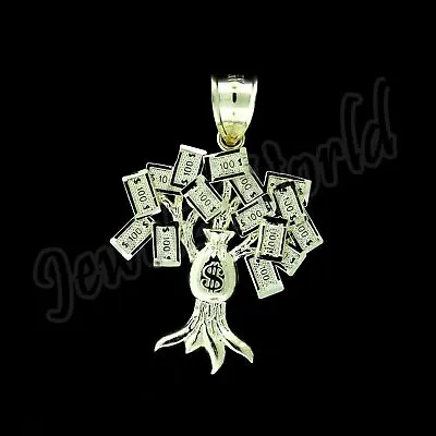 10K Yellow Gold Men's Money Tree Pendant Diamond Cut Brand New 10KT Real Gold • $169.99