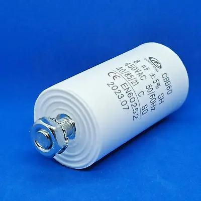 SIMPSON WESTINGHOUSE ELECTROLUX  DRYER RUN CAPACITOR 8uF 2pins 0588400004  0226 • $6.99