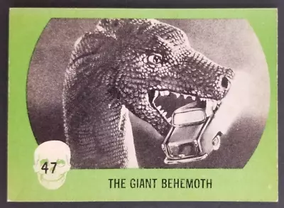 Vintage 1961 Nu Cards Horror Monster Series Behemoth Card #47 (Minor Corner Wear • $9.95