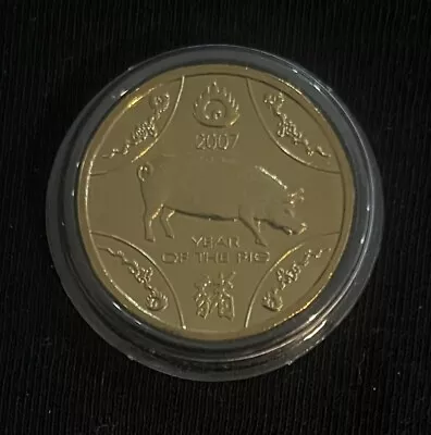 2007 $1 Lunar Series Year Of The Pig Australian One Dollar Coin UNC (no Card) • $20