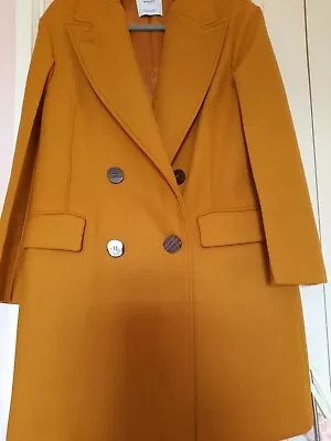 Mango Ladies Coat Size M In Mustard BNWOT • £23