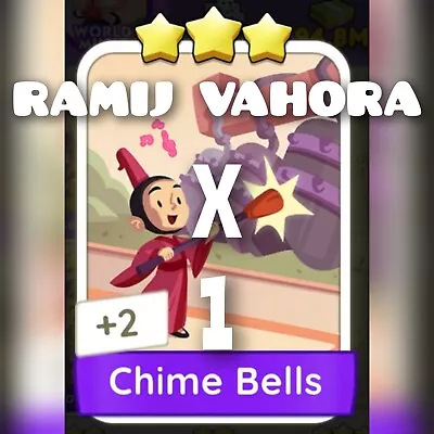 1 X Chime Bells ( WORLD MUSIC Set ) :- MonopolyGo Stickers • $1