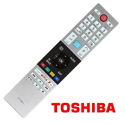 £5.99 • Buy Toshiba Tv Remote Control Ct-8541 Replacement Netflix + Prime Buttons Smart Tv