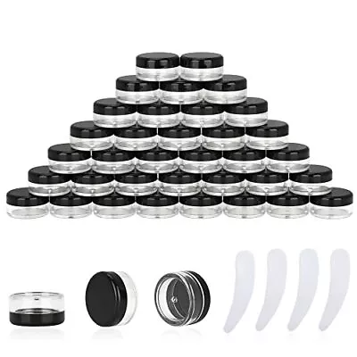 3 Gram Sample Containers With Lids 50 Count Tiny Sample Jars Empty Lip Balm • $10.76