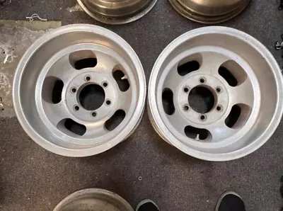 (2) 15x8.5 VINTAGE NO NAM SLOT MAGS CHEVY 6 LUG 2WD TRUCK C10 6x5.5 • $429.99