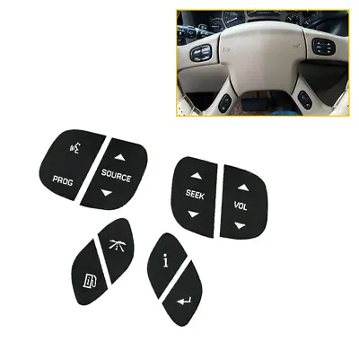 Steering Wheel Button For 2003-07 Silverado & GMC 1500 2500 3500 Decal Stickers • $9.99