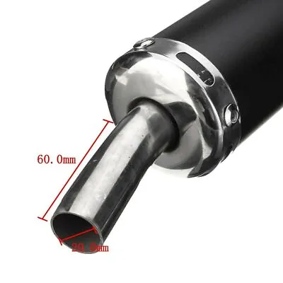 Universal Adjustable Exhaust Muffler Pipe Silencer Motorcycle 2 Stroke Scooter • $22.99