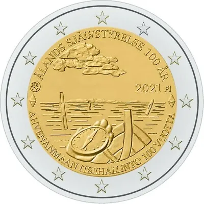 2 Euro Finland 2021 * Self-government In The Åland Region * Unc • $9.19