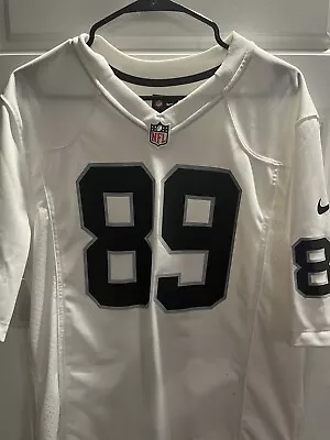 Oakland Raiders Football Jersey Mens M Medium White Nike #89 Amari Cooper • $30