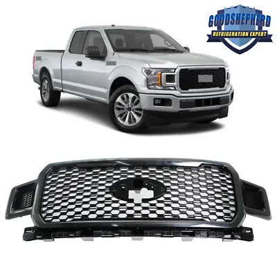 JL3Z8200SF Front Radiator Grille Grill Assembly Black For 2018-2020 Ford F-150 • $194.77