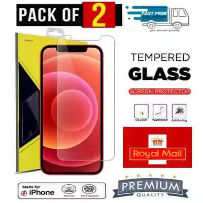 Screen Protector For IPhone 15 13 12 11 X XR 14 Pro Max Gorilla Tempered Glass • £1.99