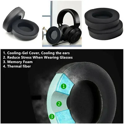 For Razer Kraken Pro V2 7.1 Gaming Cooling Gel Headphones Ear Pads Cushion N-jv • $8.49