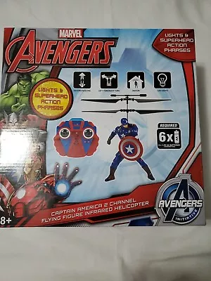 Original Avengers Captain America RC Flying Figure RC Helicopter • $26.99