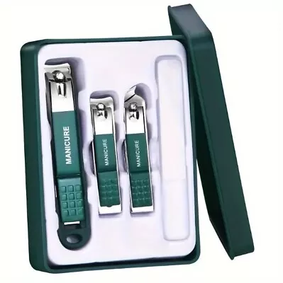 Toe Nail Clippers Cutter Set Podiatry Pedicure Kit Heavy Duty For Thick Nails Uk • £5.37