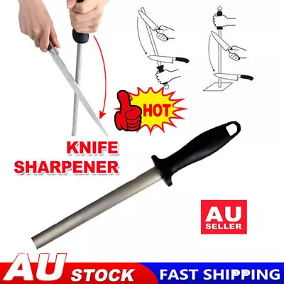 Best Diamond Knife Sharpener Sharpening Steel 30cm 12  Oval 600 Sharpeners  KJ • $17.92