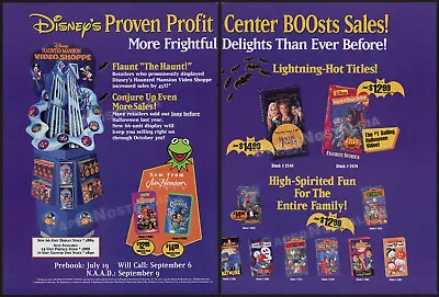 DISNEY Halloween Promo__Original 1994 Trade Print AD__Alvin & Chipmunks__Muppets • $9.99