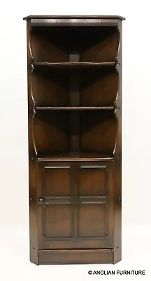 £227 • Buy Genuine Ercol Corner Cabinet With Shelves And Cupboard FREE UK Delivery