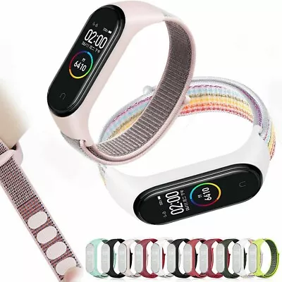 Nylon Loop Strap Wristband Smart Watch Replaceable For Xiaomi Mi Band 7/6/5/4/3 • £4