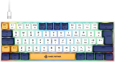 60% Mechanical Keyboard RGB Backlit 61 Keys UK Layout Type C Dye-Sublimation PBT • $47.90