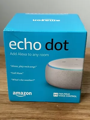 Amazon Echo Dot (3rd Generation) Smart Speaker With Alexa New Unopened White • £18.50