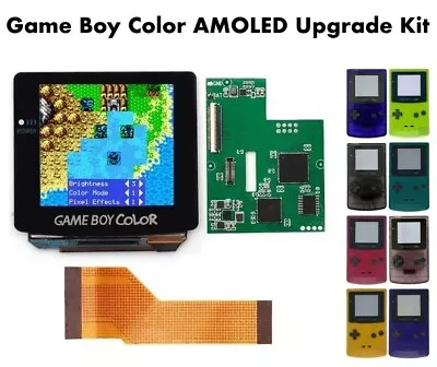 Game Boy Color AMOLED OLED Touch Screen Upgrade Kit + Trimmed Shell Gameboy GBC • $82.99