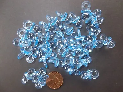 30 Crystal Blue  Dummies Baby Shower Party Game  Favours Cake Decoration #0003 • £2.99