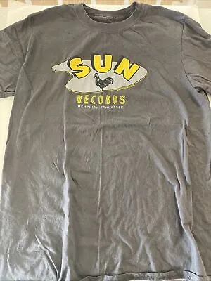 Vintage Sun Record Studio T Shirt Mens Small Gray Johnny Cash • $9.98