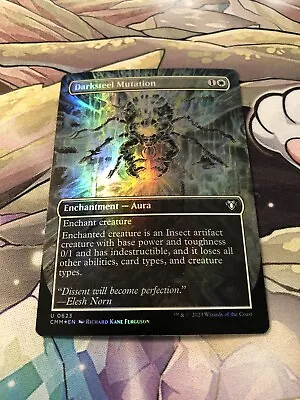 Darksteel Mutation Borderless Foil Commander Masters CMM MTG Magic Pack Fresh • $3