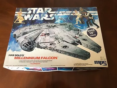 Vintage Han Solo’s Millennium Falcon 18” Model Star Wars MPC 1979 • $75