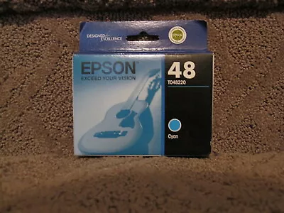 Epson T048220 Cyan Ink Cartridge Genuine OEM # 48 • $8.50