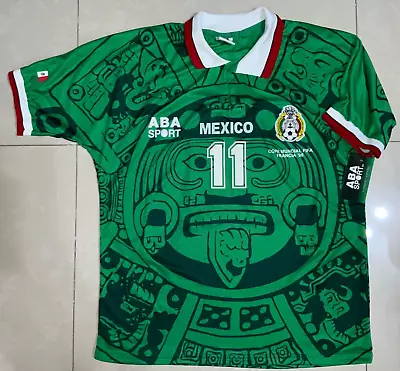 MEXICO MUNDIAL 98 Blanco  SIZE M  AUTHENTIC SHIRT ABA SPORT NEW WITH TAGS • $175