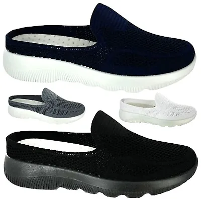 £11.99 • Buy Mens Slip On Trainers Soft Foam Fit Running Walking Casual No Backs Pumps Shoes