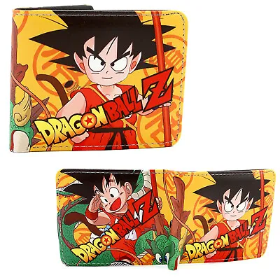 KID GOKU DragonBall Z 4 In. Bi Fold Wallet (Son Kakarot DBZ Dragon Ball) • $11.39