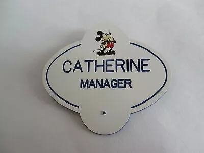 Rare The Disney Store Manager Cast Member Name Tag Badge Prop Mickey Catherine • $39.99