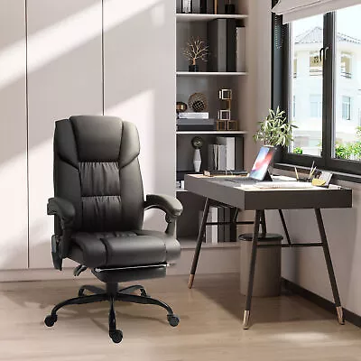 Massaging Office Chair With Reclining Function 5 Wheels And High Back Support • $163.99