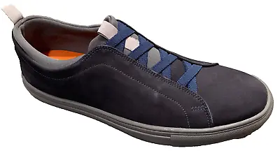 Mens Martin Dingman Beckett Casual Shoes Nubuck Navy Sneakers • $89