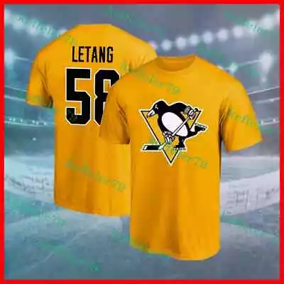 HOT!! NEW Kris Letang #58 Pittsburgh Penguins 2024 Hockey Player T-Shirt #3 • $30.99