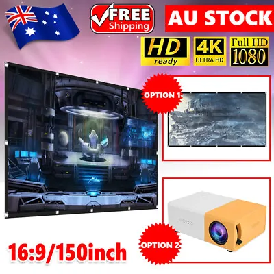 $21.95 • Buy Portable Mini Pocket Projector Home Theater HDMI Cinema Video / Projector Screen