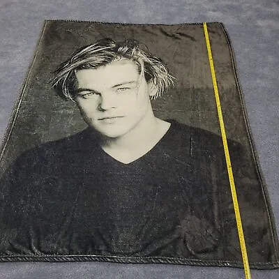 Vintage Leonardo Dicaprio (50 X40 ) Fleece Blanket Titanic 1990s Teen Heartthrob • $19.80