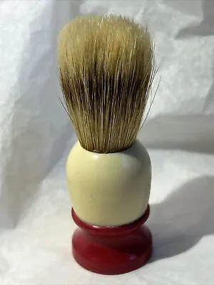 Vintage EVER READY Shaving Brush 1930s-1950s Red & Cream 100 Sterilized USA EUC • $5