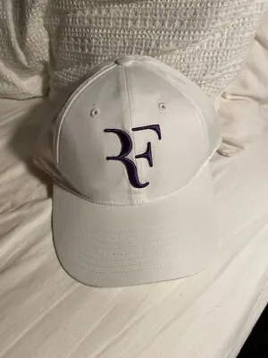 Uniqlo X Roger Federer RF WHITE / PURPLE Cap / Hat ONE SIZE NEW NWT Cotton • $70