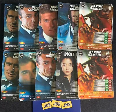 £11.99 • Buy James Bond 007 Commander Spy Cards 10x TEST SET Rare Card Bundle USED