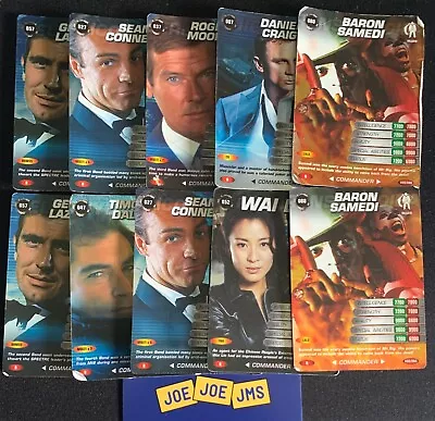 James Bond 007 Commander Spy Cards 10x TEST SET Rare Card Bundle USED • £11.99