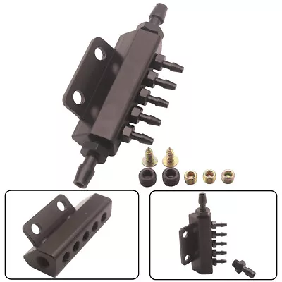 $19.99 • Buy 5 Port VACUUM Block Intake Manifold Fuel Gas Wastegate Car Racing Turbo Boost BK