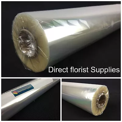 £7.30 • Buy Gift Wrap Florist Floral Hamper Bouquet Clear Cellophane Film Roll Christmas