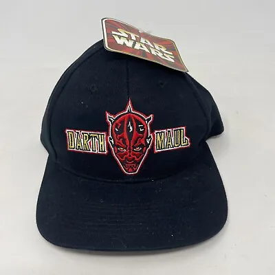 Darth Maul Star Wars Episode 1 Vintage Hat Cap Adjustable 90s Embroidered NOS • $14.95